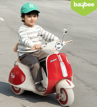 Load image into Gallery viewer, Vintage Vespa Electric Scooty with Light & Music Age 1-3 years