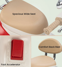 Load image into Gallery viewer, Vintage Vespa Electric Scooty with Light & Music Age 1-3 years