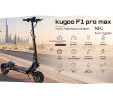 Load image into Gallery viewer, Kugoo F1 Pro Max Electric Scooter 48V 22.4Ah 800W Dual Motor NFC-2026 new version