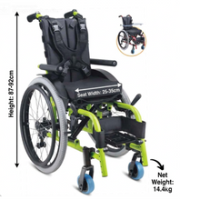 Load image into Gallery viewer, Explorer Kids Wheelchair- Max 75kg Body weight