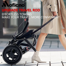 Load image into Gallery viewer, Moficno Ultra Lightly Folding Manual Travel Wheelchair for Disabled and Elderly-with telescopic handle carry on a Air plane