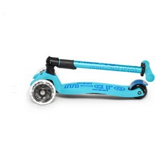 Load image into Gallery viewer, Micro Maxi Deluxe Foldable Scooter with LED Wheels - Bright Blue