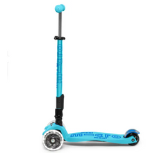 Load image into Gallery viewer, Micro Maxi Deluxe Foldable Scooter with LED Wheels - Bright Blue