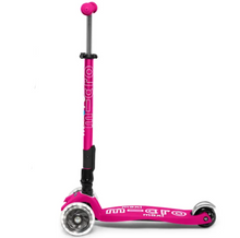 Load image into Gallery viewer, Micro Maxi Deluxe Foldable Scooter with LED Wheels - Bright Blue