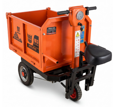 Load image into Gallery viewer, Material Handling Electric Cargo Tricycle Dumper For Constructions 1 Ton – 1000W Heavy Duty Utility Carrier