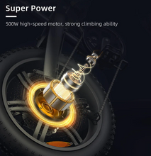 Load image into Gallery viewer, Stylish A20F Folding Fat Tire Electric Bike 36V 14.5Ah 500W-2026 new