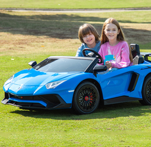 Load image into Gallery viewer, Licensed Lamborghini Aventador SV Big Luxury Electric Car 24v Adult-Double Child Age 2-14