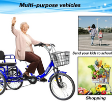Load image into Gallery viewer, Mogoo Hauler Adult Tricycle – 24 Inch Utility Cargo Trike