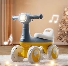 Load image into Gallery viewer, Kids Ride on Balance Bike-4 Wheel Bubble Blowing Car Toys with Light and Music Age 10-36 Months