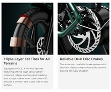 Load image into Gallery viewer, ENGWE M20 Electric Bike Fat Tyre 75km Long Range
