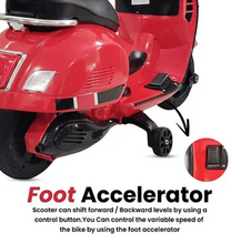 Load image into Gallery viewer, Kids Vespa Stylish Electric Bike - kids Toy Gift