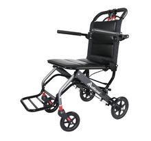 Load image into Gallery viewer, MOFICNO Ultra-Light Foldable Aluminium Wheelchair – Compact Travel Chair for Elderly