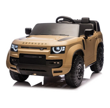 Load image into Gallery viewer, Land Rover Defender Licensed Ride On Car 12V - Champagne Kids Age 3-5 Years