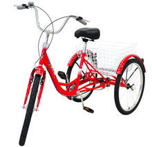 Load image into Gallery viewer, City Tricycle 24" With Rear Basket single speed