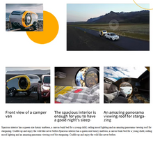 Load image into Gallery viewer, Mini RV Teardrop Adventure Trailer – Bathroom-Equipped Caravan for Weekend Getaways