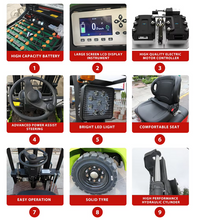 Load image into Gallery viewer, High Efficiency Industrial Electric Forklift 2-4 Ton CE Farm Battery Forklift 4 Wheel Forklift