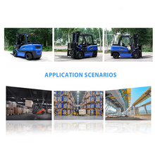 Load image into Gallery viewer, High Efficiency Industrial Electric Forklift 2-4 Ton CE Farm Battery Forklift 4 Wheel Forklift