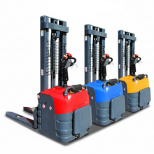 Load image into Gallery viewer, Electric Stacker Machine Wide Pallet Power Stacker 1-2 Ton Lift Height 3m-5m