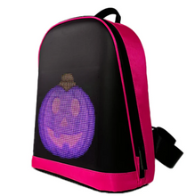 Load image into Gallery viewer, LED display backpack R1 motorcycle backpack with customizable programmable smart light-up digital display