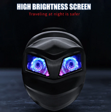 Load image into Gallery viewer, Iron Man Crown LED Display Smart Backpack – Ultimate Rider Visibility & Style