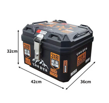 Load image into Gallery viewer, 45L Universal Motorcycle Rear Storage Box – Hard Shell Tail Luggage