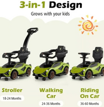 Load image into Gallery viewer, Lamborghini 3-in-1 Ride-On Push Car (Age 1–5 Years)