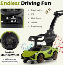 Load image into Gallery viewer, Lamborghini 3-in-1 Ride-On Push Car (Age 1–5 Years)