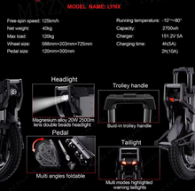 Load image into Gallery viewer, LeaperKim Veteran Lynx 50E Electric Unicycle 151.2V 2700Wh
