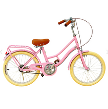 Load image into Gallery viewer, 20-Inch Vintage Cruiser Bike for Kids | Pink | Ages 7–12 Years