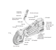 Load image into Gallery viewer, DUALTRON MAN HUBLESS MOTOR CYBER ELECTRIC FOOT SCOOTER 60V 31.5Ah LG