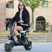 Load image into Gallery viewer, Small Harley E Bike Two seat 48V 15Ah 1000W - E-Scooter UAE Hub