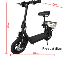 Load image into Gallery viewer, Small Harley Electric Scooter with Basket 500W 48V 10Ah - E-Scooter UAE Hub