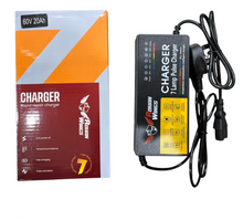 Load image into Gallery viewer, Rapid Repair Charger for e-bike Lead Acid Batteries 60V 20Ah |60V 12Ah All weather Safe charging