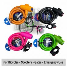 Load image into Gallery viewer, Bicycles Scooters Gates Emergency Lock with two keys