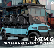 Load image into Gallery viewer, MTM Breeze 6, 6W Luxury Electric Golf Cart - 6 seater