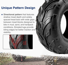 Load image into Gallery viewer, ATV, Go Kart Mini Bike Tires 145/70-6 Tubeless , 4PR, Combo pack 2 Tires