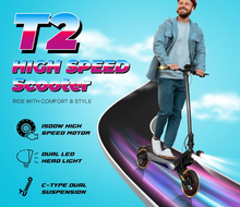 Load image into Gallery viewer, T2 Electric Scooter 48V 18Ah 1500W