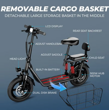 Load image into Gallery viewer, Windhorse C3 Electric Scooter 500W 10Ah