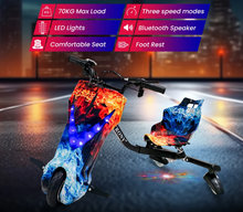 Load image into Gallery viewer, Kids 360 drift electric scooter With Colorful lights sound fun 03 speed modes 36V 3.4Ah