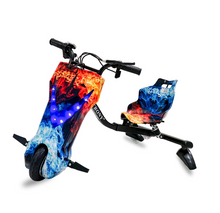 Load image into Gallery viewer, Kids 360 drift electric scooter With Colorful lights sound fun 03 speed modes 36V 3.4Ah