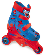 Load image into Gallery viewer, Mondo Spiderman Adjustable Tri Inline Skates for Kids, 3 Years+ - E-Scooter UAE Hub