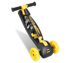 Load image into Gallery viewer, Spartan Batman 3-Wheel LED Folding Scooter – Safe, Stable ,Super Fun For Kids Age 3-6