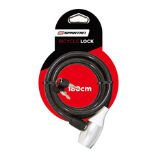 Load image into Gallery viewer, Spartan Cable Lock 180cm – Silver/Black