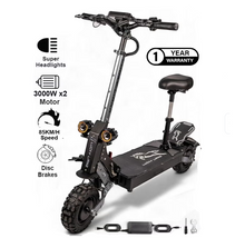 Load image into Gallery viewer, L5 Electric Scooter 60V 33Ah 3000W Dual Motor