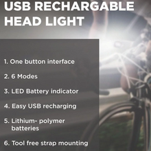 Load image into Gallery viewer, Spartan Bicycle Headlight – See and Be Seen