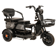 Load image into Gallery viewer, X3B Electric Bicycle Three wheel motorcycle 350W 48V 40KM Range with kids seat - E-Scooter UAE Hub