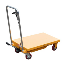 Load image into Gallery viewer, Forklift Manual Hydraulic Lifting 330lbs -Platform Truck Pedal Trolley