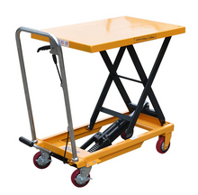 Load image into Gallery viewer, Forklift Manual Hydraulic Lifting 330lbs -Platform Truck Pedal Trolley