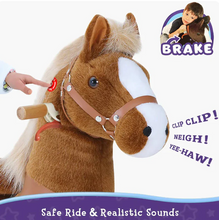 Load image into Gallery viewer, PonyCycle Ride-On Horse Toy for Boys & Girls (Age 3–5) – Brown