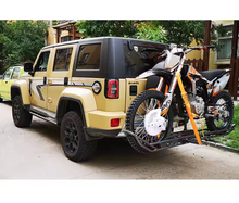 Load image into Gallery viewer, Heavy Duty Motorcycle Hitch Carrier with 500 lbs Capacity